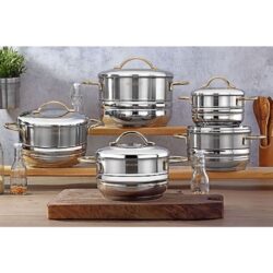 Qazan Dəsti Bonera Modena Mega Set - Silver (5560/2268)